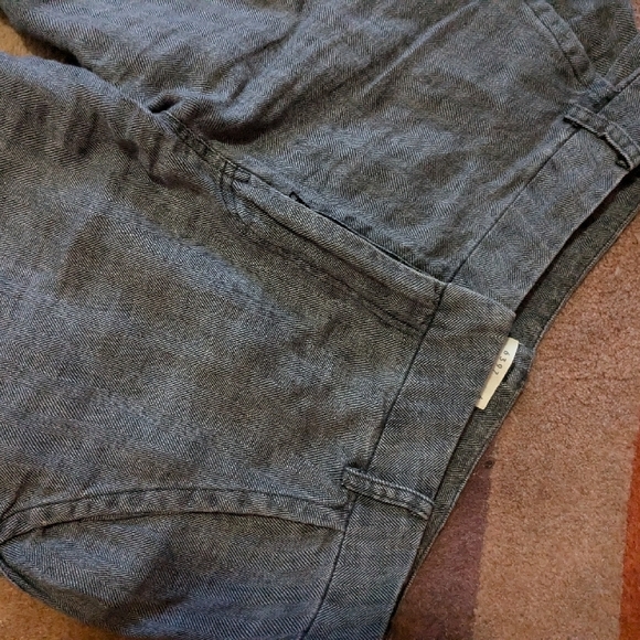 Brand 6397 Gray Linen Pants 4 - Picture 3 of 7